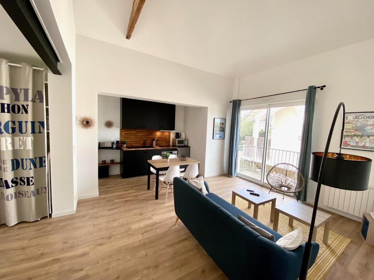 Chaleureux Appartement Aux Allures Nordiques 阿卡雄 外观 照片